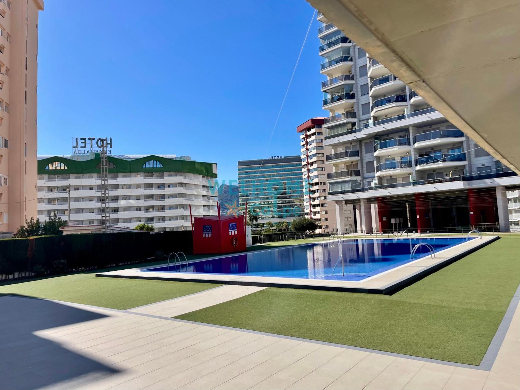 Acuarela Estudio, 1ª Linea, Vista Al Mar, Piscina Calpe Luaran gambar